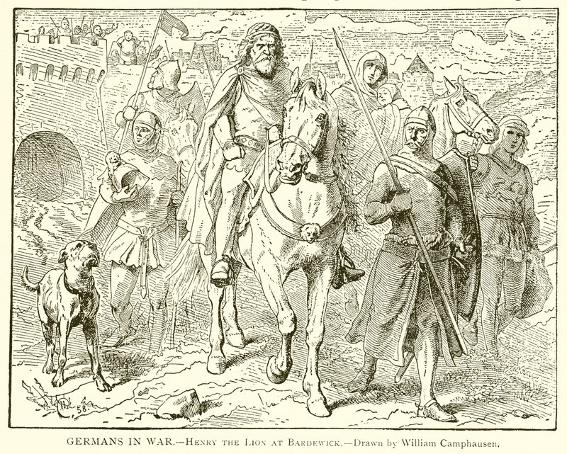 Germans in War.--Henry the Lion ved Bardewick av English School