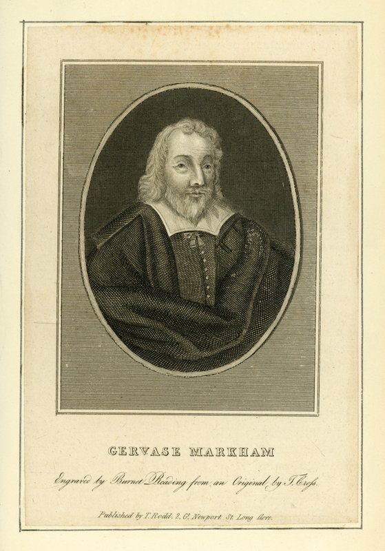 Gervase Markham (gravering) av English School