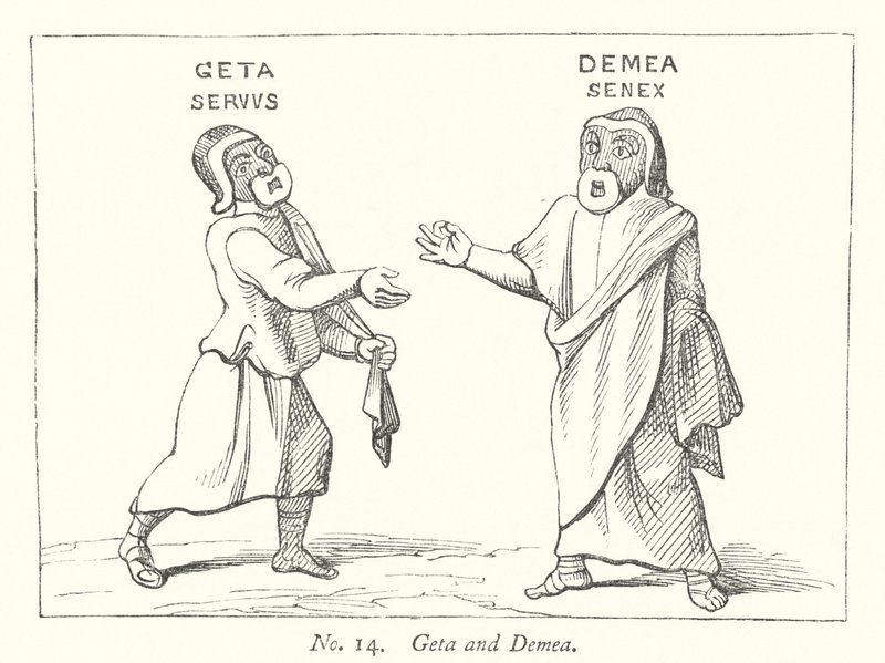Geta og Demea (gravering) av English School