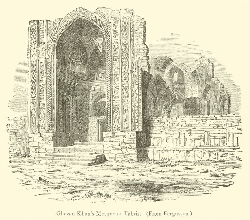 Ghazan Khans moské i Tabriz (gravering) av English School