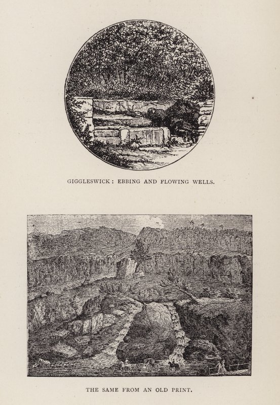 Giggleswick, Ebbing og rennende brønner (gravering) av English School
