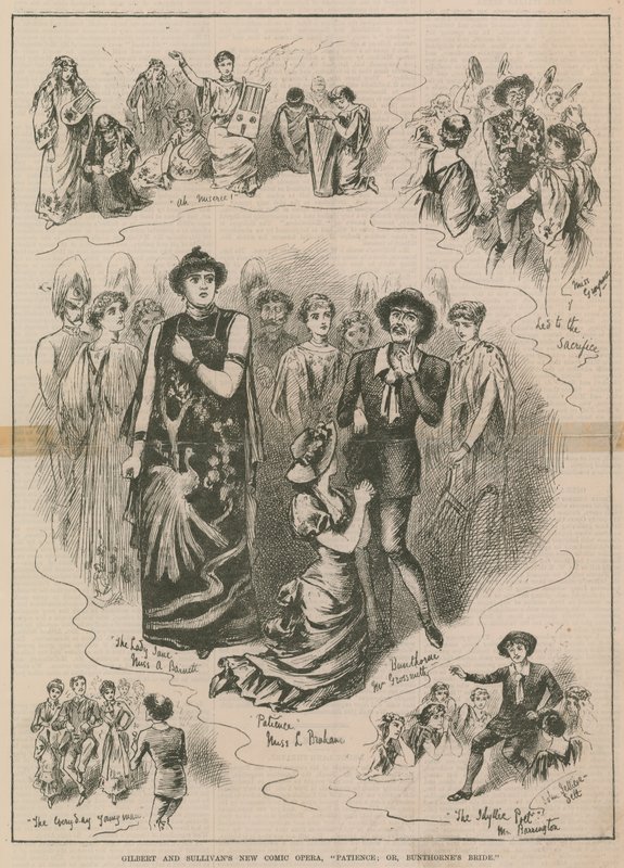 Gilbert & Sullivans nye komiske opera Tålmodighet; eller, Bunthornes Bride av English School