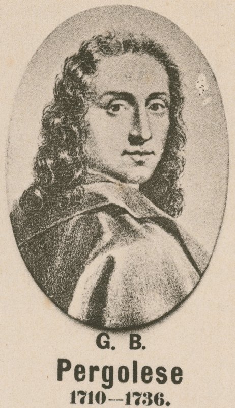 Giovanni Battista Pergolesi (gravyr) av English School