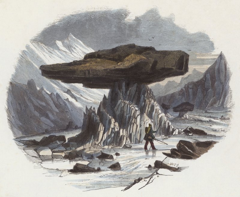 Glacier Tables (farget gravering) av English School