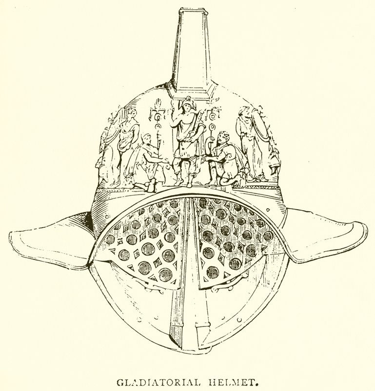 Gladiatorhjelm av English School