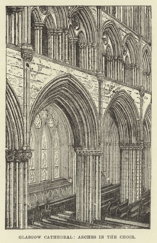 Glasgow Cathedral, Arches in the Choir av English School
