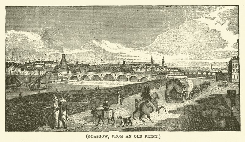 Glasgow, fra et gammelt trykk (gravering) av English School