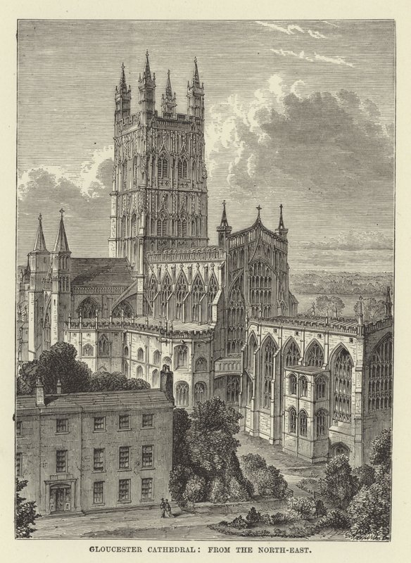 Gloucester Cathedral, fra nord-øst av English School