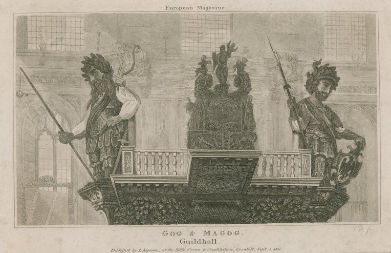 Gog og Magog, Guildhall, London av English School