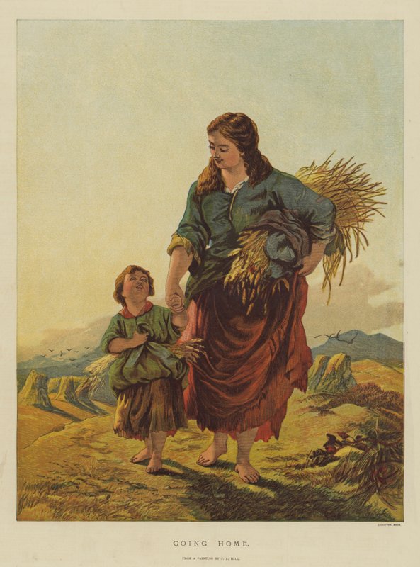 Går hjem (chromolitho) av English School