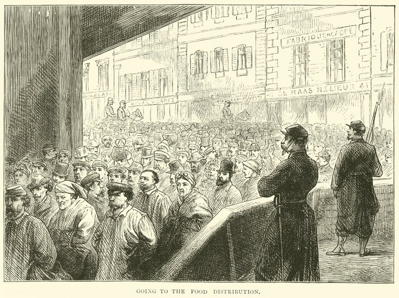 Går til matutdelingen, mars 1871 av English School
