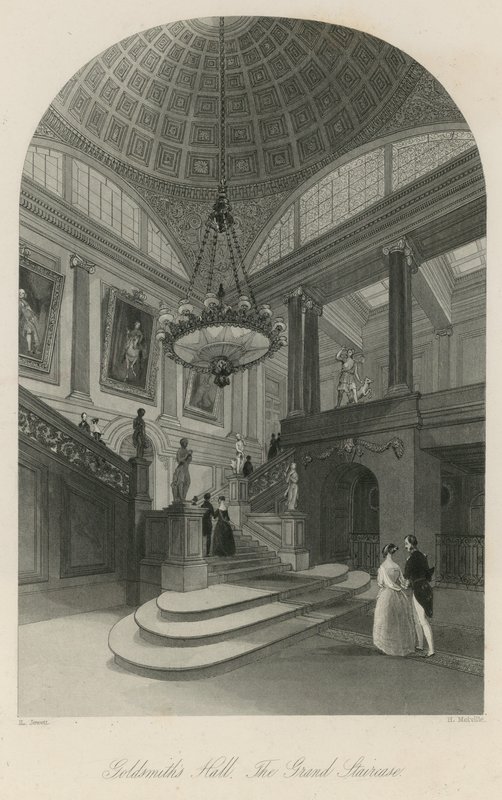 Goldsmiths Hall, den store trappen av English School