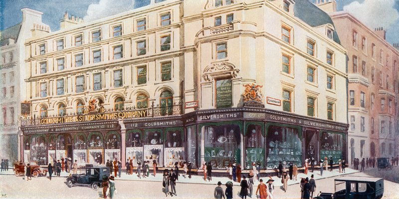 Goldsmiths & Silversmiths Company Ltd, 112 Regent Street av English School