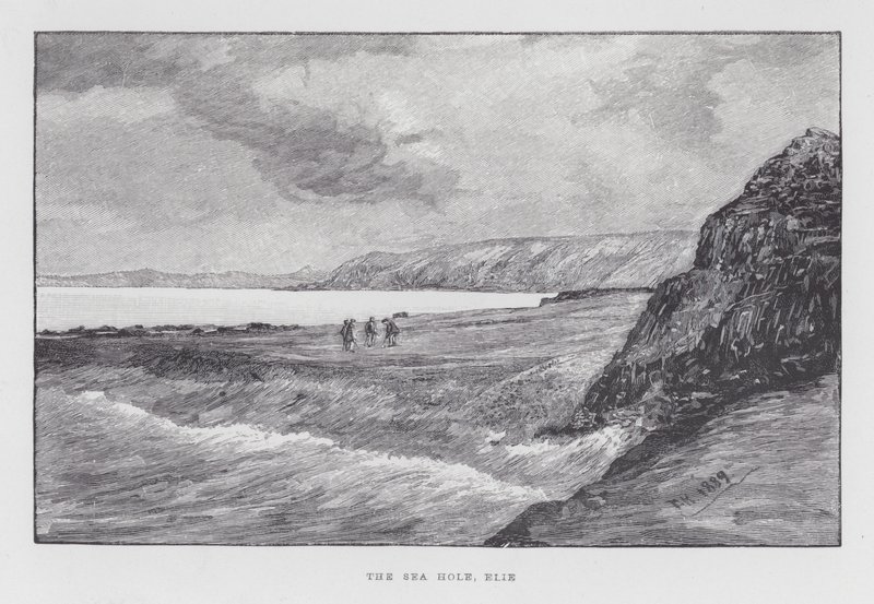 Golf: Sjøhullet, Elie (litho) av English School