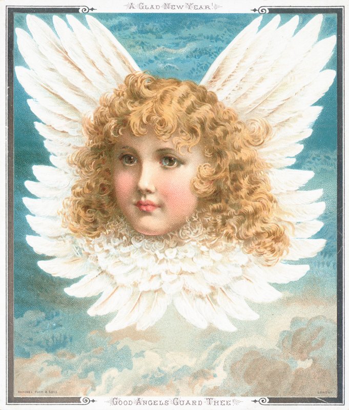 Good Angels Guard Thee, nyttårskort av English School