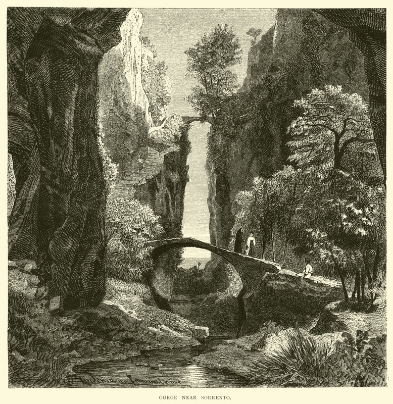 Gorge nær Sorrento av English School