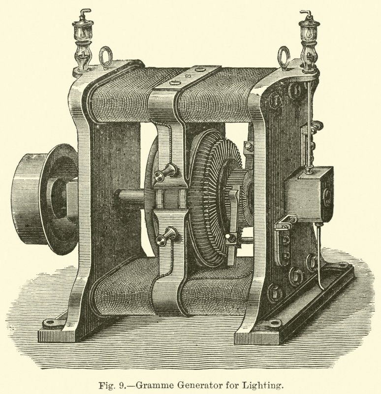 Gramme Generator for belysning av English School