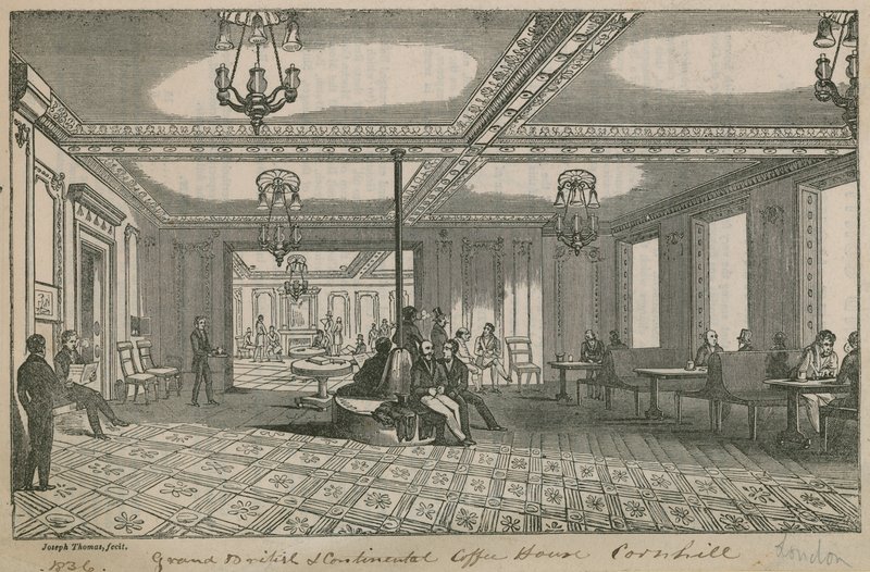 Grand British and Continental Coffee House, Cornhill av English School