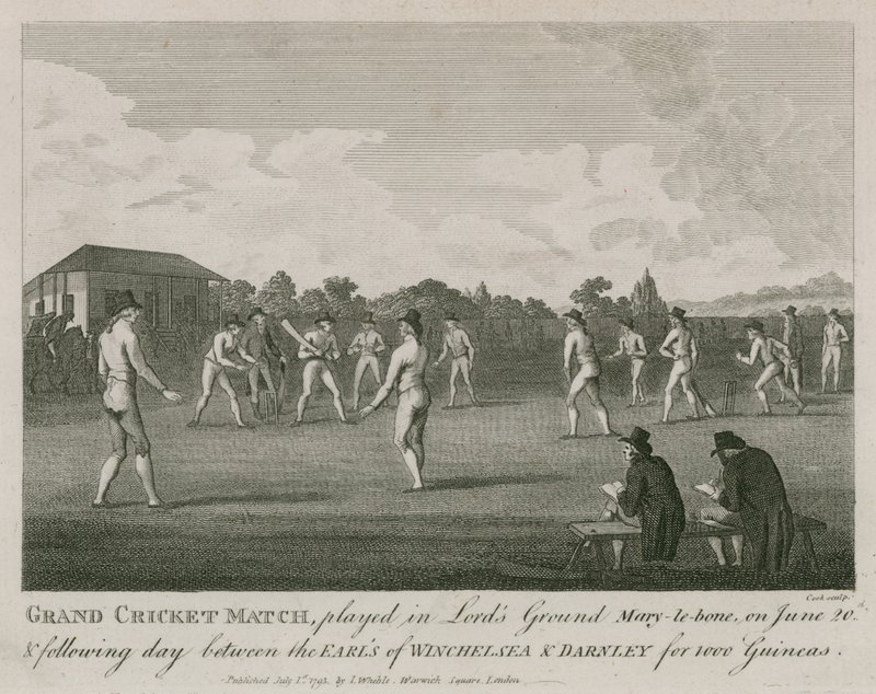 Grand cricket-kamp spilt i Lords Ground, Marylebone, London av English School