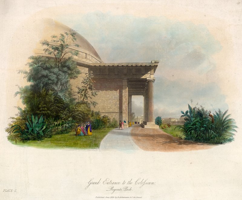 Storslått inngang til Colosseum, Regents Park, London av English School