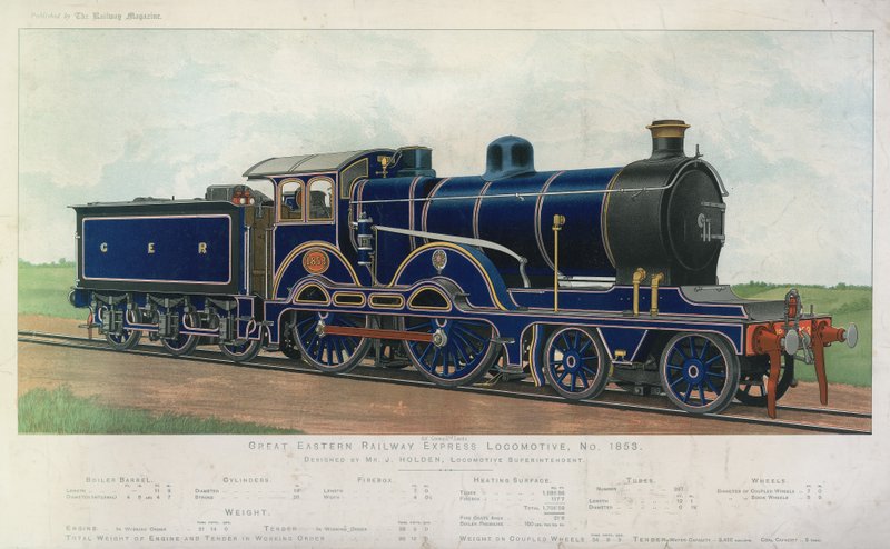 Great Eastern Railway Express Lokomotiv av English School