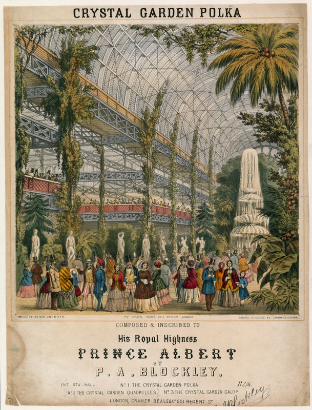 Flott utstilling, 1851, Crystal Garden Polka av English School