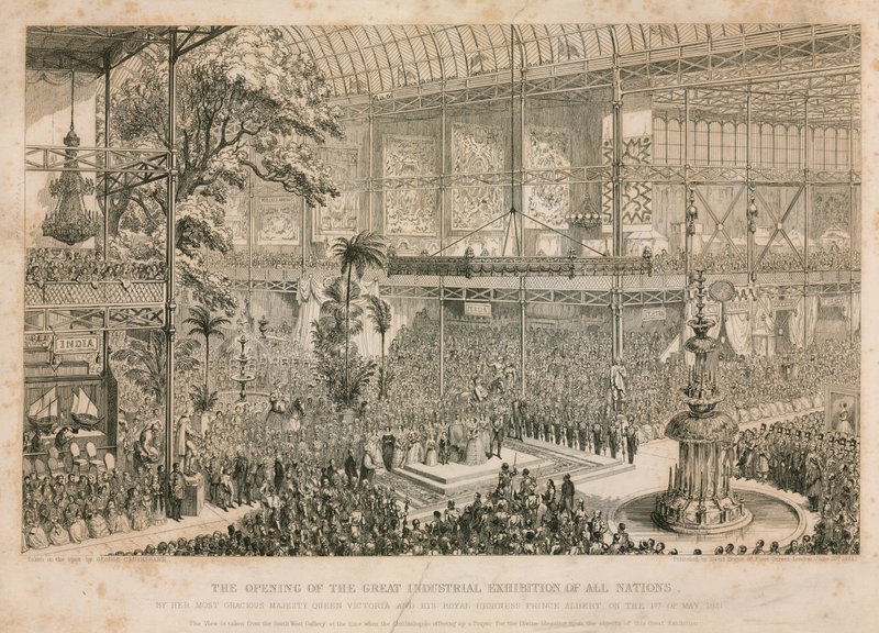 Den store utstillingen, 1851, åpnet 1. mai 1851 av English School