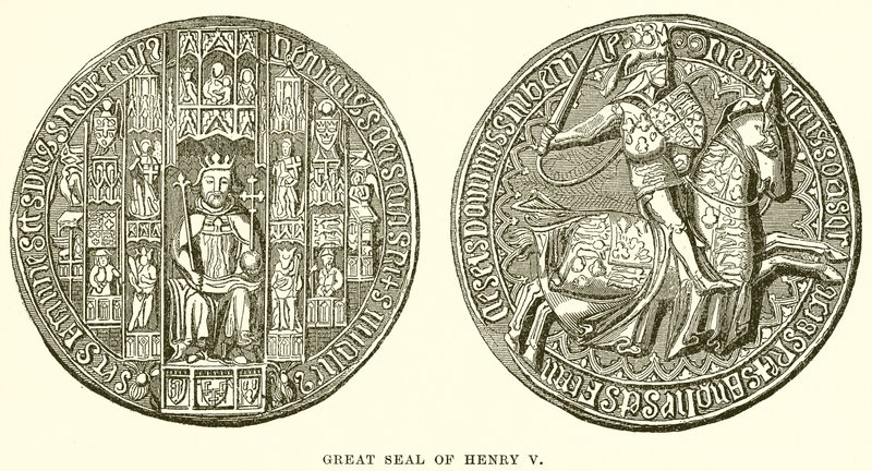 Great Seal of Henry V av English School