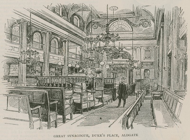 Great Synagogue, Dukes Place, Aldgate, London av English School