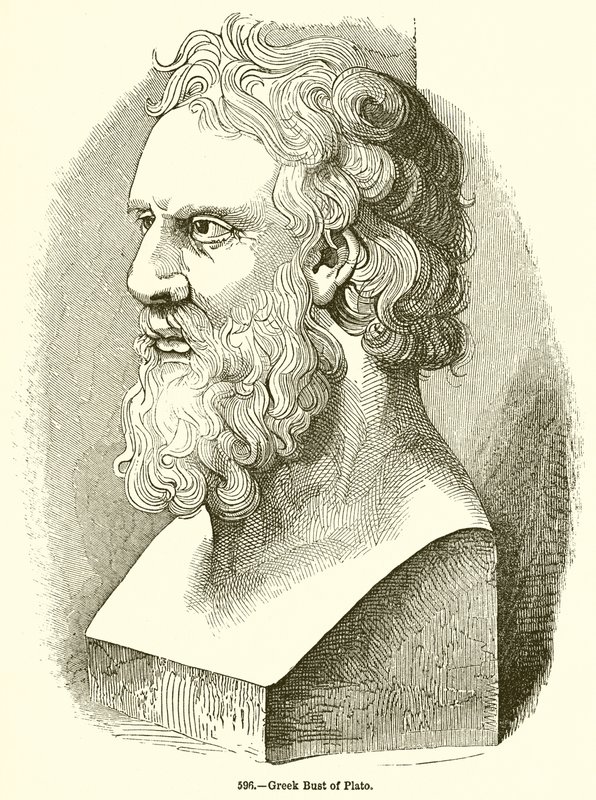 Gresk byste av Platon av English School