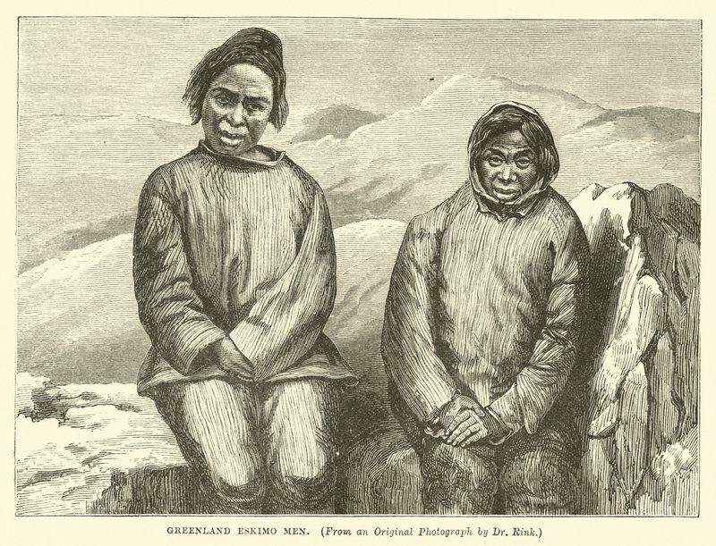 Grønland Eskimo menn av English School