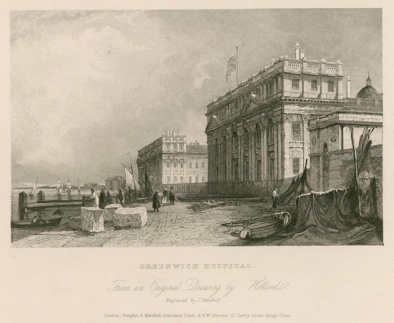 Greenwich sykehus, London av English School