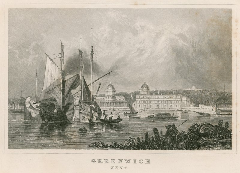 Greenwich sykehus, London av English School