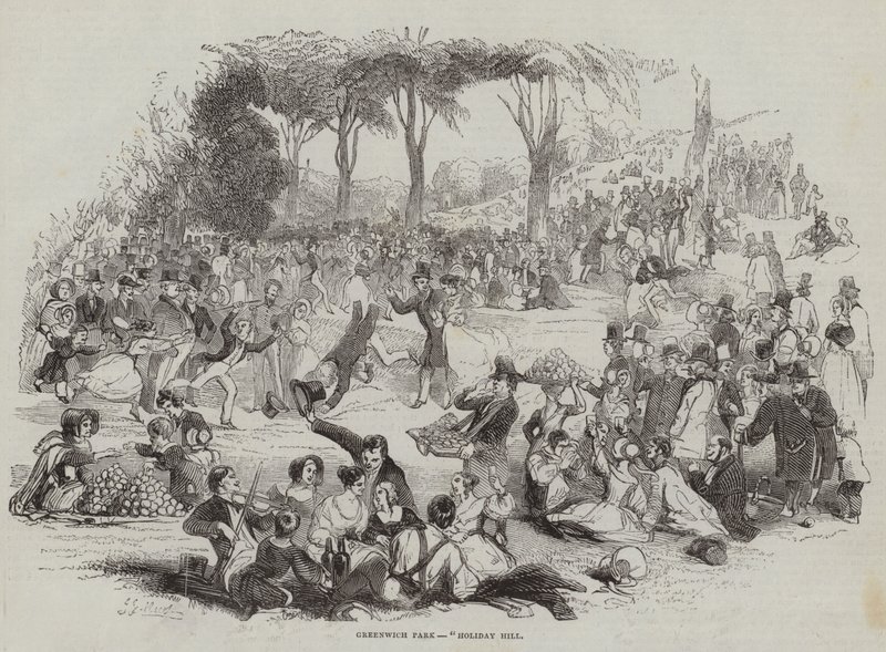 Greenwich Park, Holiday Hill (gravering) av English School
