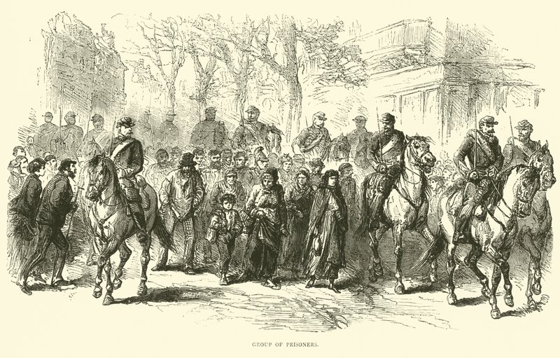 Gruppe av fanger, april 1871 av English School