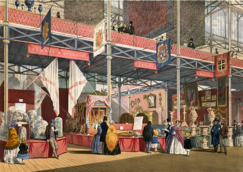 Guernsey og Jersey, Malta og Ceylon, Great Exhibition, 1851 av English School