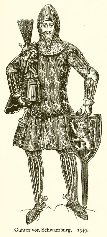 Gunther von Schwarzburg. 1349 av English School