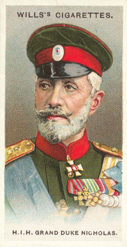 HIH Grand Duke Nicholas (chromolitho) av English School