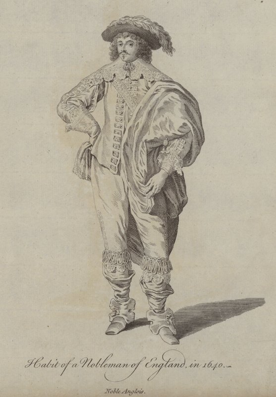 Vanen til en adelsmann i England i 1640 av English School