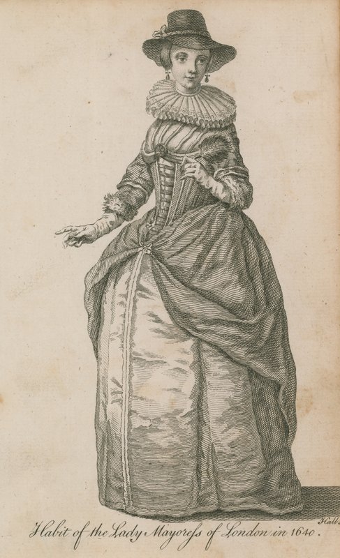Vanen til Lady Mayoress of London i 1640 av English School