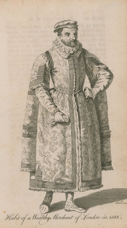 Vanen til den velstående kjøpmannen i London i 1588 av English School