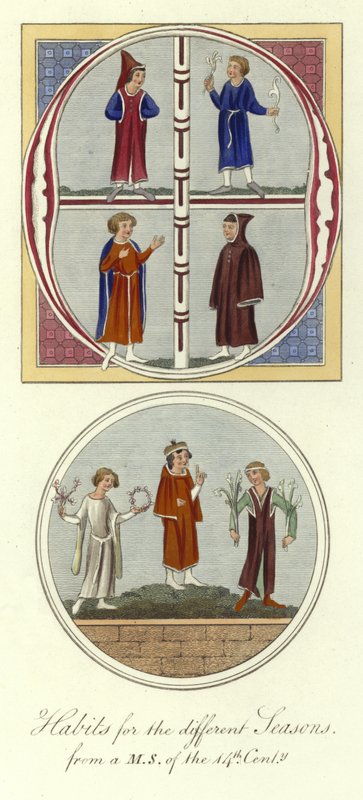 Vaner for de forskjellige årstidene, 1300-tallet av English School