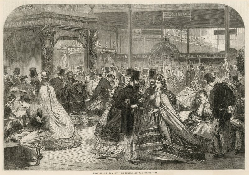 Halvkronedag på den internasjonale utstillingen 1862 av English School