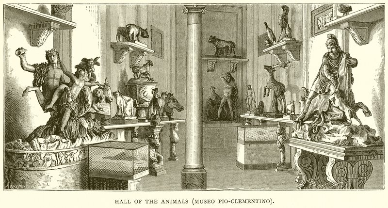 Dyrenes hall (Museo Pio-Clementino) av English School