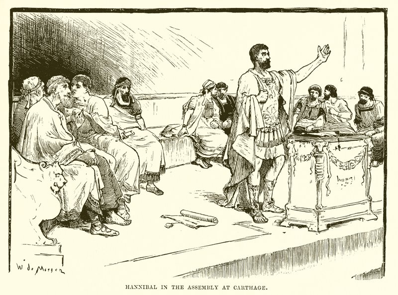 Hannibal i forsamlingen i Kartago av English School