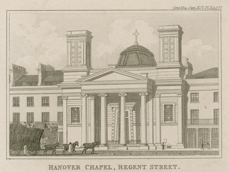 Hanover Chapel, Regent Street, London av English School