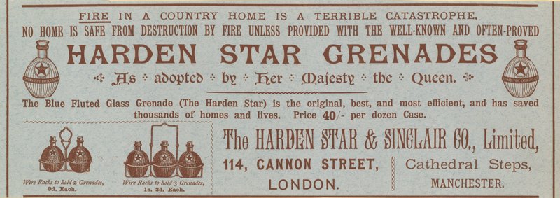 Harden Stjernegranater, annonse av English School
