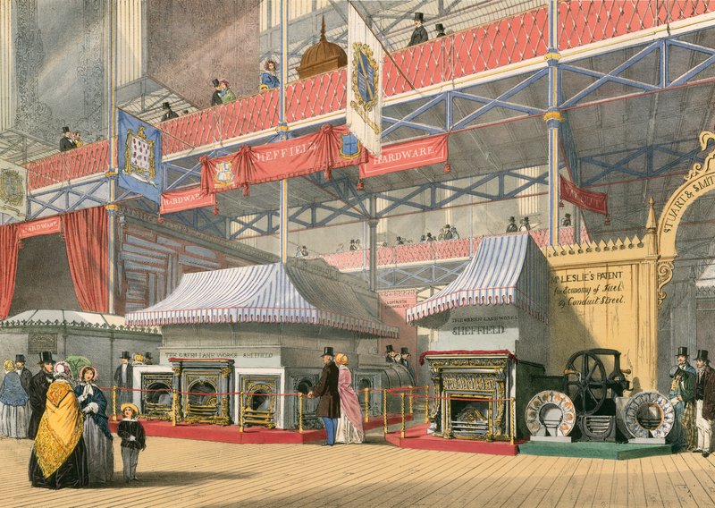 Maskinvaredelen av The Great Exhibition of 1851 av English School