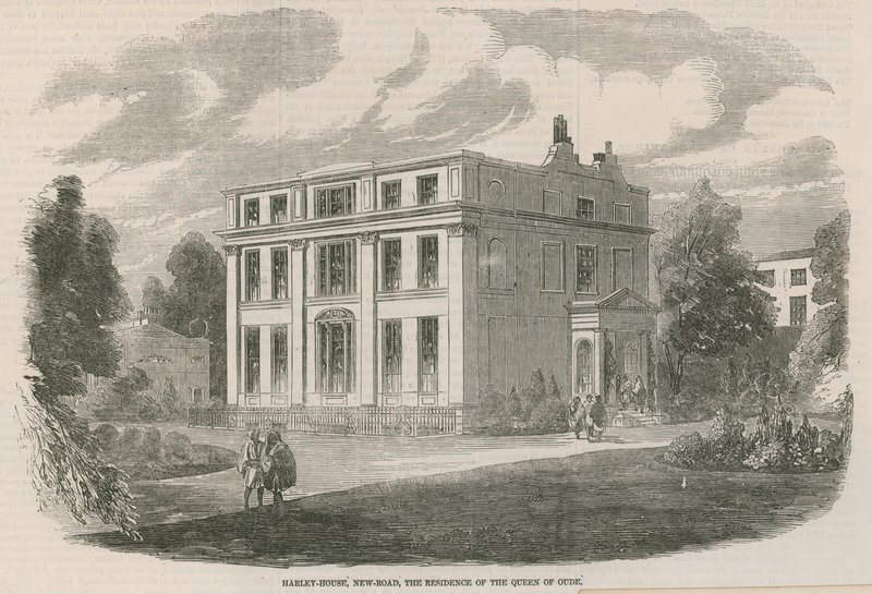 Harley House, New Road, London, residensen til dronningen av Oude av English School