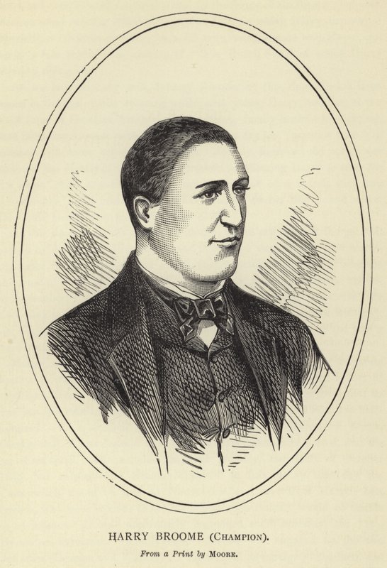 Harry Broome, Champion, Fra et trykk av Moore av English School